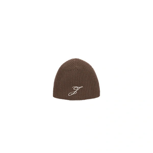 The Espiral Beanie in Dark Brown