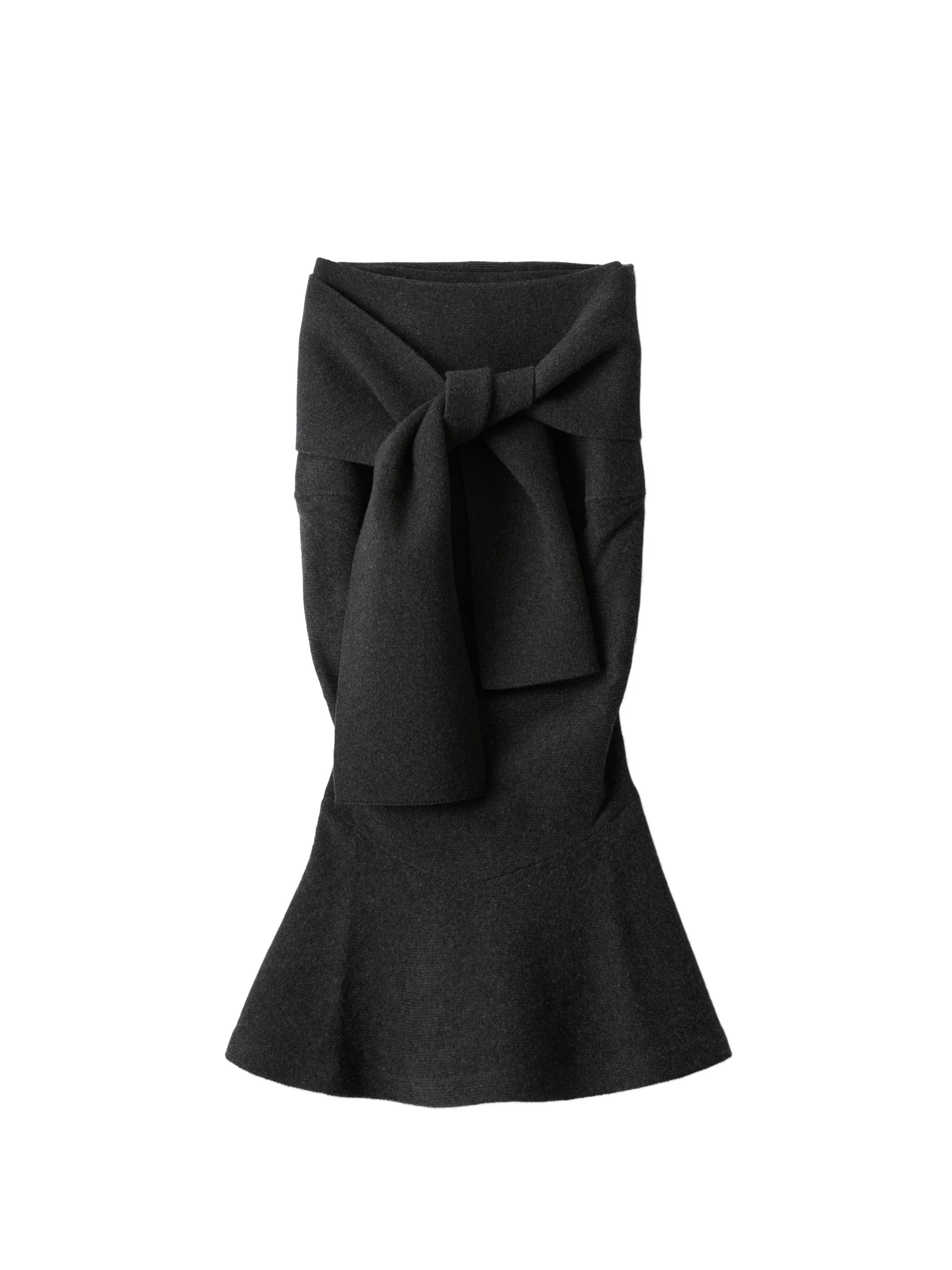 Jacquemus-The-Fiocco-Skirt-in-Dark-Grey-coveti-white Jacquemus Fiocco Skirt