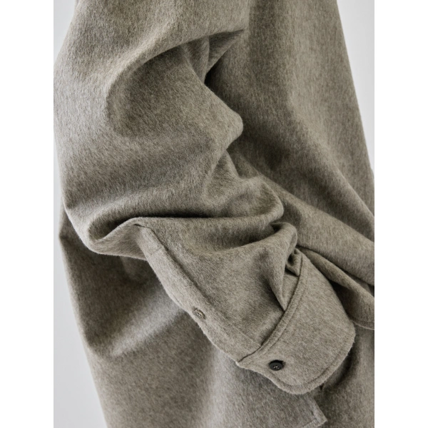 Jacquemus The Flanelle Shirt in Beige | Shirts | Coveti