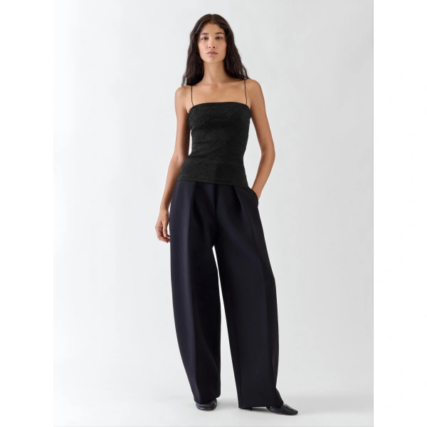 Jacquemus The Giraffe Bustier in Black | Tops | Coveti