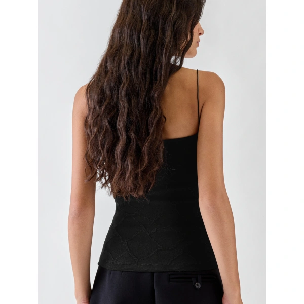 Jacquemus The Giraffe Bustier in Black | Tops | Coveti