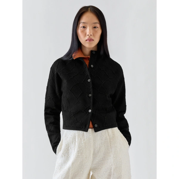 Jacquemus The Giraffe Cardigan in Black | Cardigan | Coveti