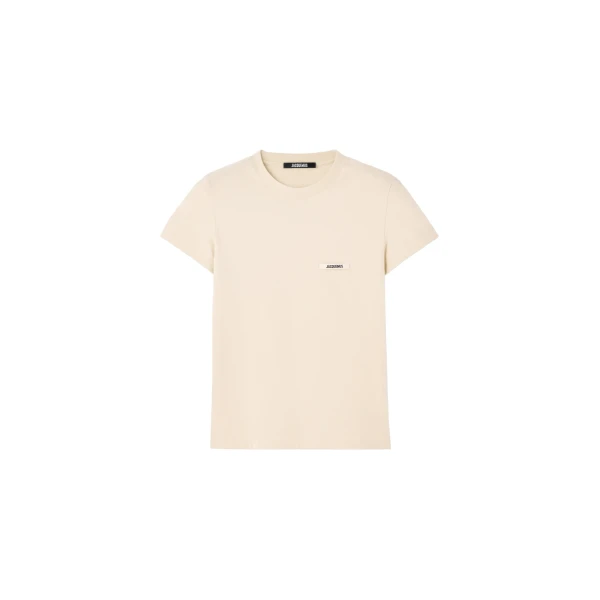 The Gros Grain Short-Sleeve T-Shirt in Light Beige