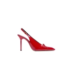 Jacquemus The High Cubisto Slingbacks in Red | Slingbacks | Coveti