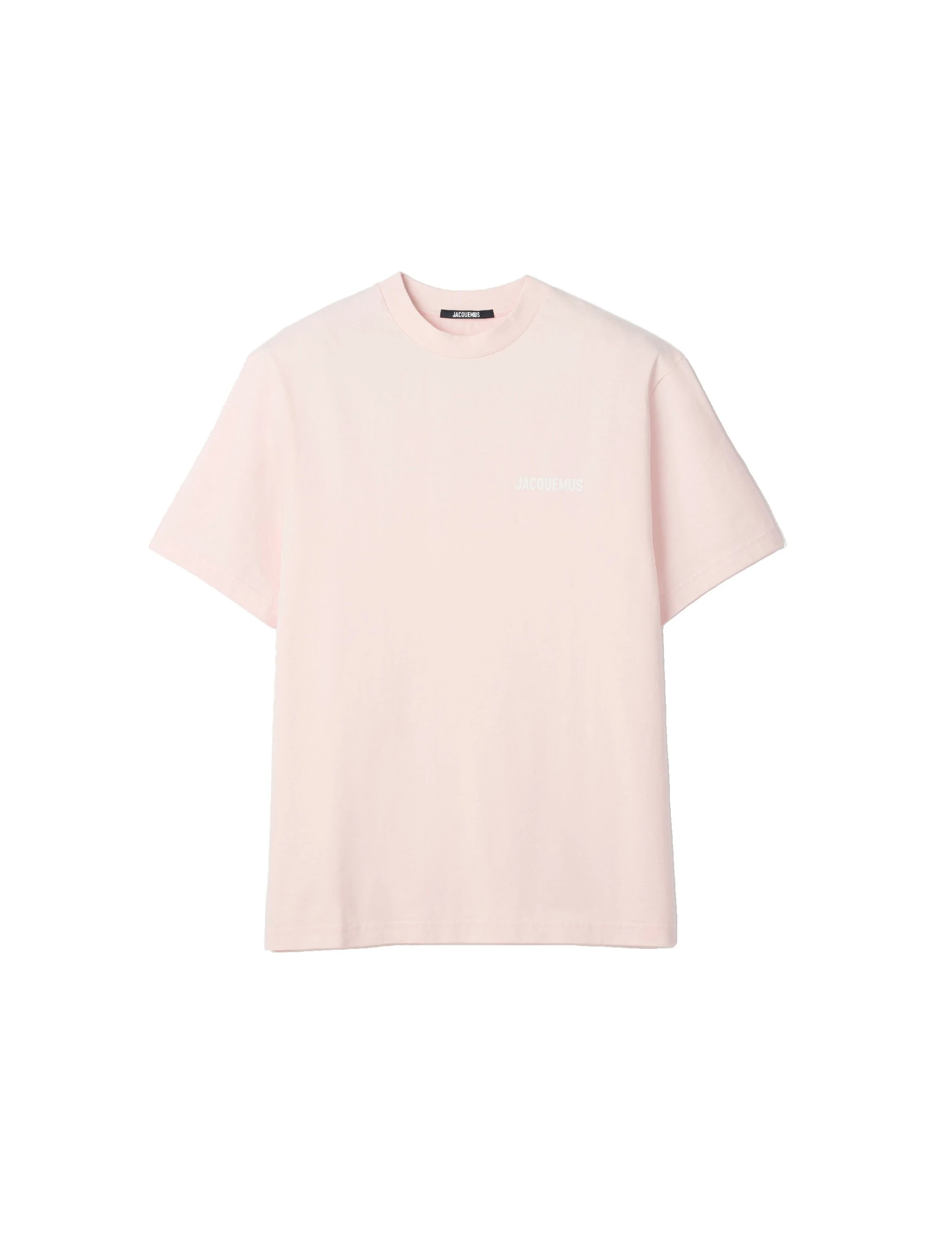 Jacquemus-The-Ibiza-Address-Short-Sleeve-T-Shirt-in-White-Ibiza-Pink-coveti-white Jacquemus Ibiza Address Short-Sleeve T-Shirt top
