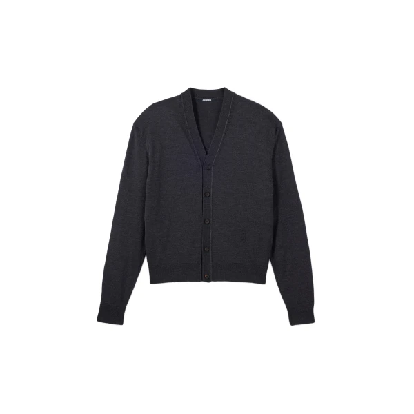 The J Cardigan in Dark Grey