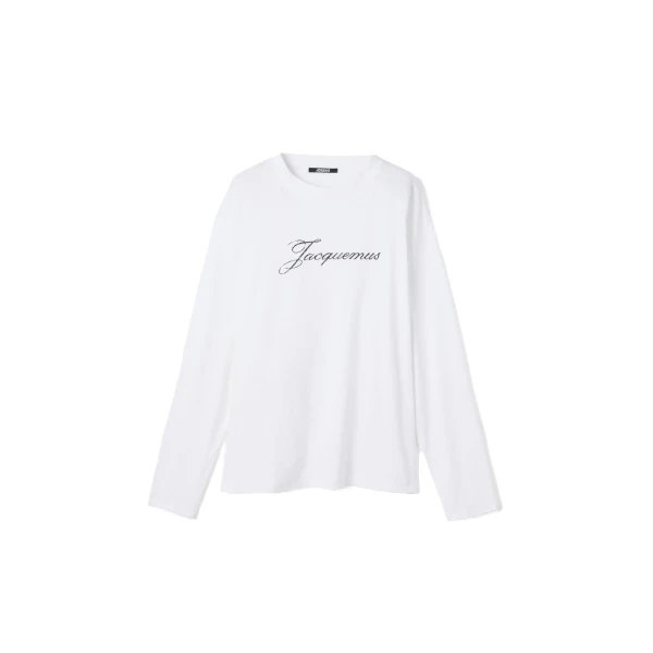 The Jacquemus Long-Sleeve T-Shirt in White