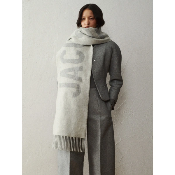 Jacquemus The Jacquemus Scarf in Grey | Scarves | Coveti