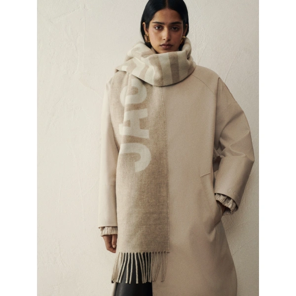 Jacquemus The Jacquemus Scarf in Multi-Beige | Scarves | Coveti