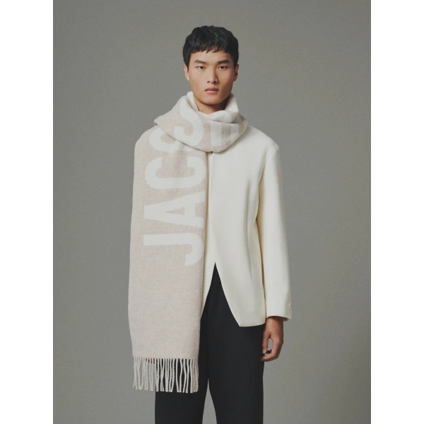 Jacquemus The Jacquemus Scarf in Multi-Beige | Scarves | Coveti
