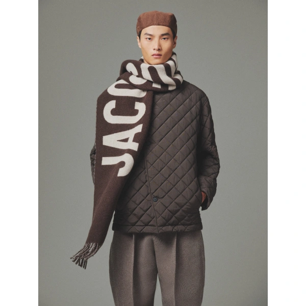 Jacquemus The Jacquemus Scarf in Multi Brown | Scarves | Coveti