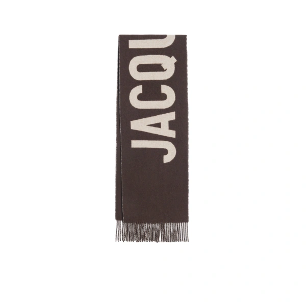 Jacquemus The Jacquemus Scarf in Multi Brown | Scarves | Coveti