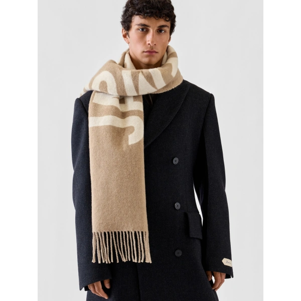 Jacquemus The Jacquemus Scarf in Taupe | Scarves | Coveti