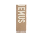 Jacquemus The Jacquemus Scarf in Taupe | Scarves | Coveti