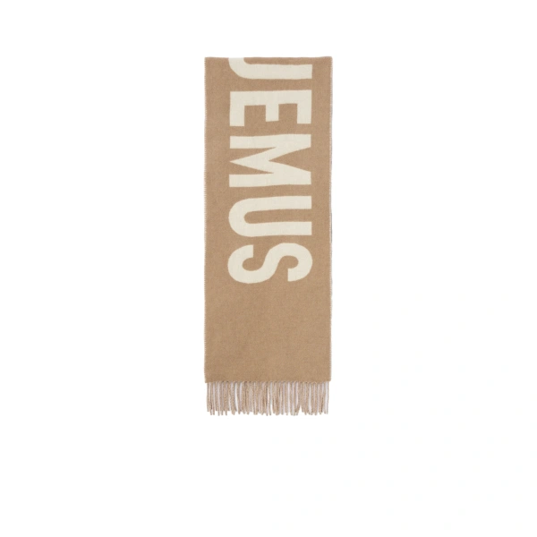 Jacquemus The Jacquemus Scarf in Taupe | Scarves | Coveti