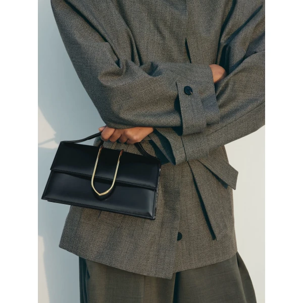 black Jacquemus shoulder bag