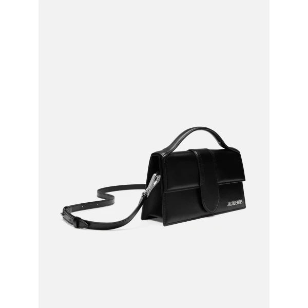 black and silver Jacquemus shoulder bag