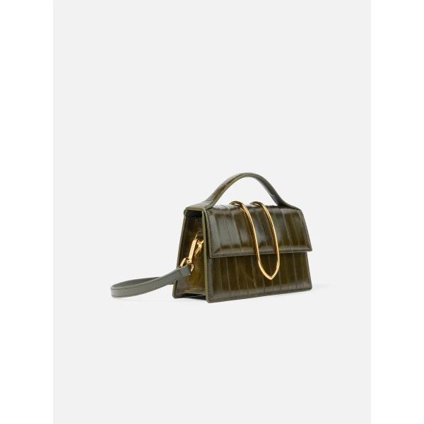 dark khaki Jacquemus shoulder bag