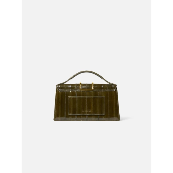 green shoulder bag