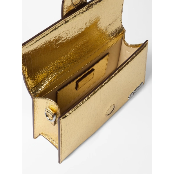 Jacquemus The Large Bambino Bag in Gold | Shoulder & Crossbody Bags | Coveti