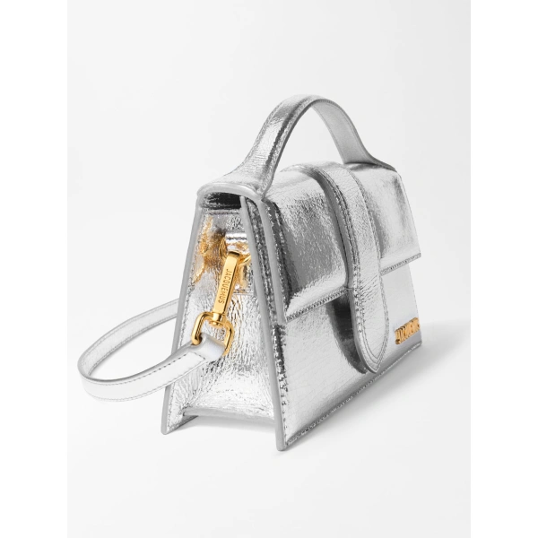 Jacquemus The Large Bambino Bag in Silver | Shoulder & Crossbody Bags | Coveti