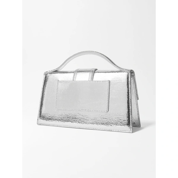 Jacquemus The Large Bambino Bag in Silver | Shoulder & Crossbody Bags | Coveti