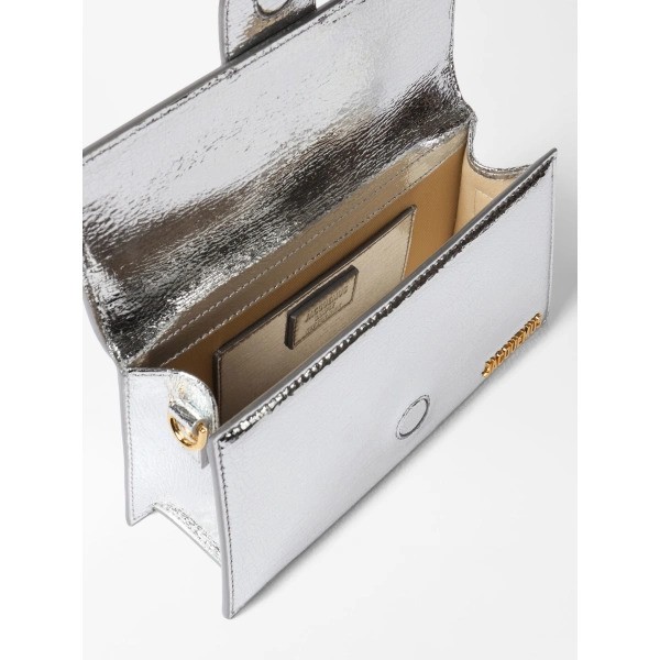 Jacquemus The Large Bambino Bag in Silver | Shoulder & Crossbody Bags | Coveti