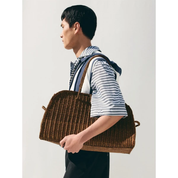 camel Jacquemus tote bag