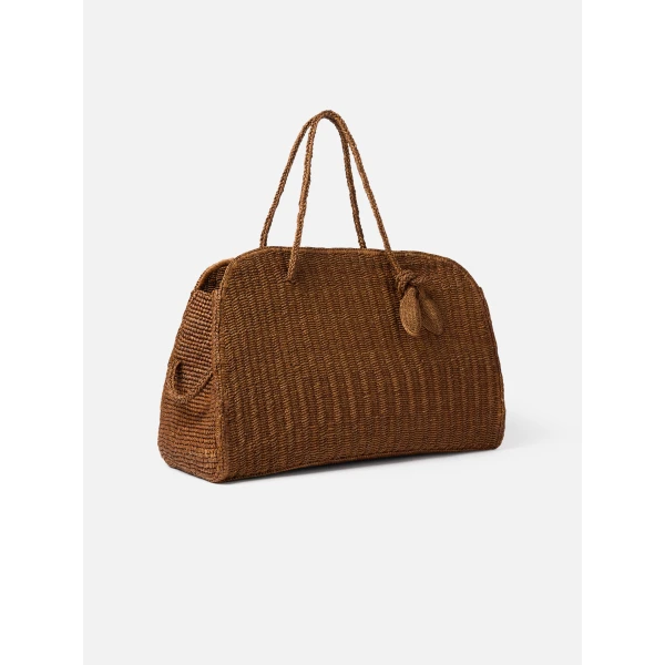 brown tote bag