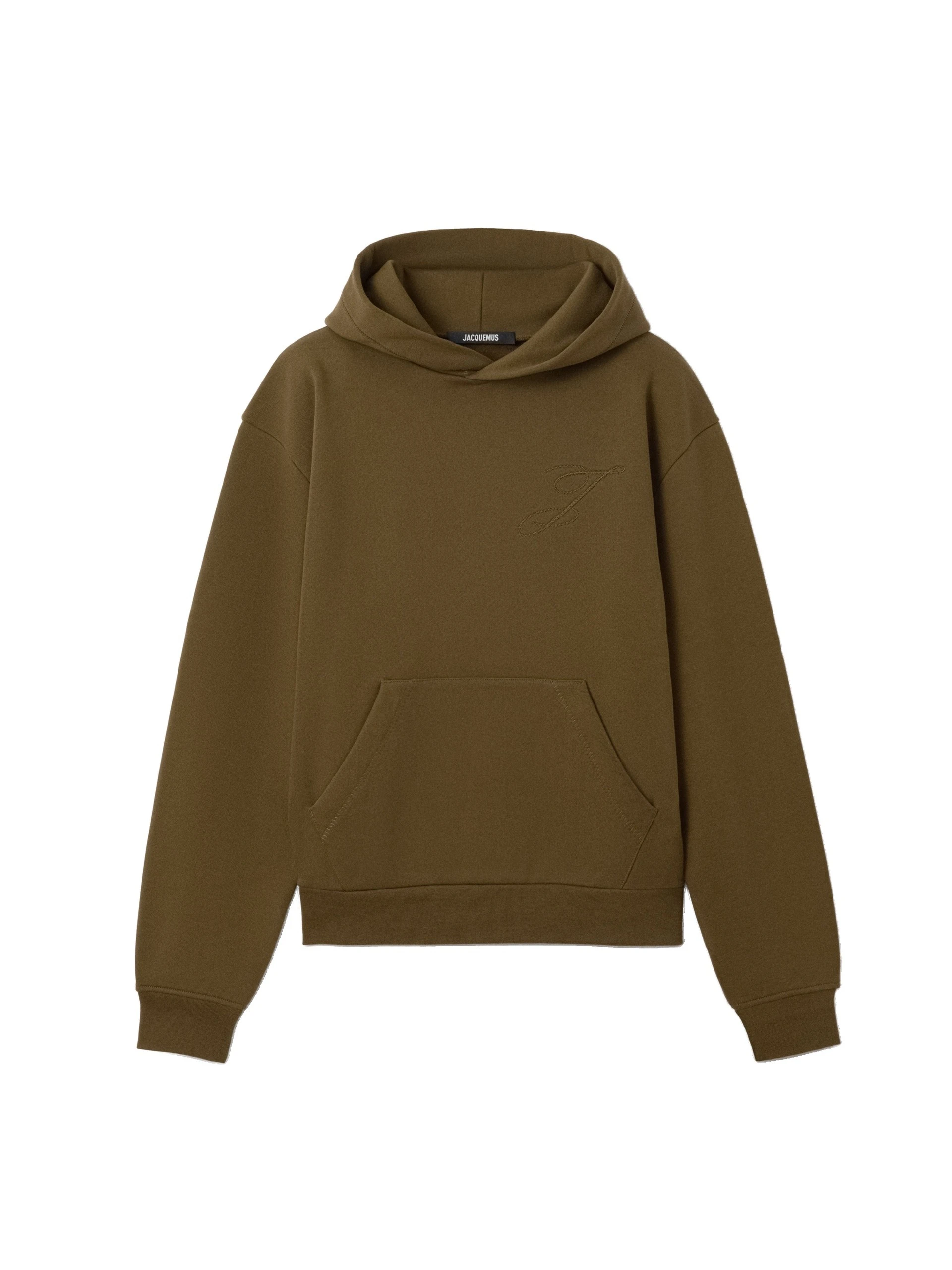 Jacquemus-The-Logo-Hoodie-in-Khaki-coveti-white Jacquemus Logo Hoodie