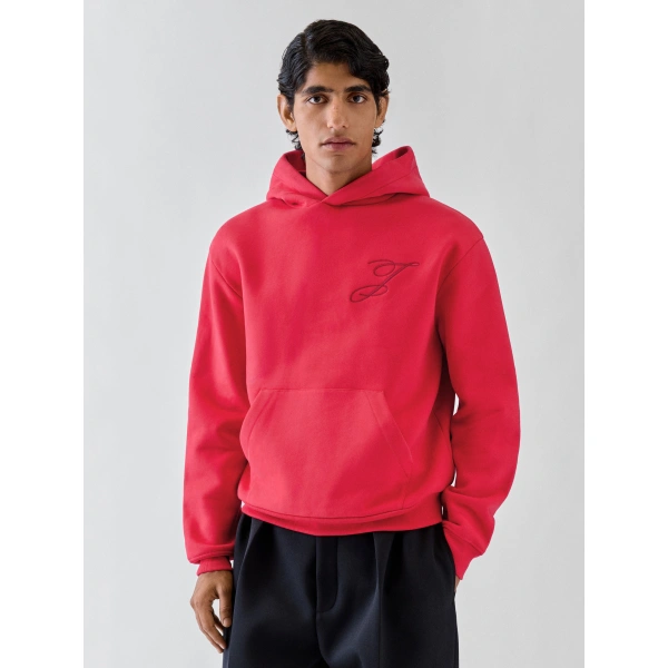Jacquemus The Logo Hoodie in Red | Hoodies | Coveti