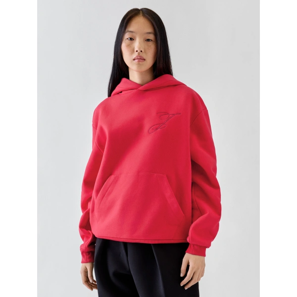 Jacquemus The Logo Hoodie in Red | Hoodies | Coveti
