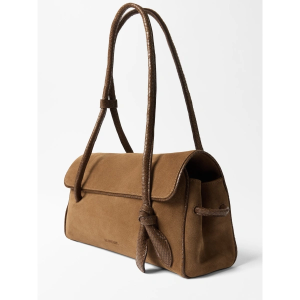 Jacquemus The Long Turismo Bag in Brown and Brown | Shoulder & Crossbody Bags | Coveti