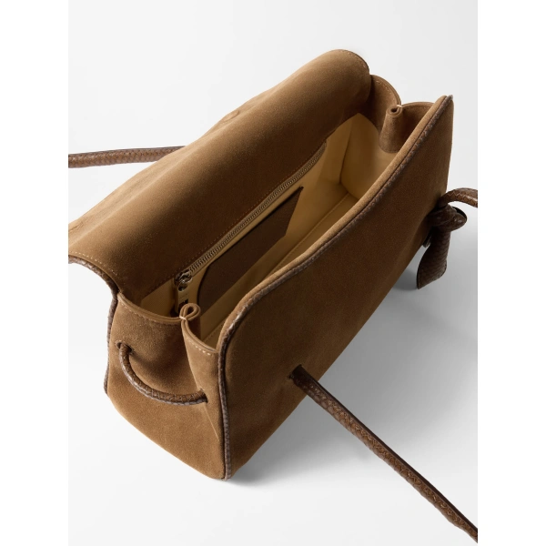Jacquemus The Long Turismo Bag in Brown and Brown | Shoulder & Crossbody Bags | Coveti