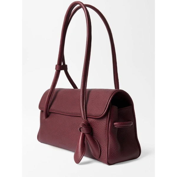 Jacquemus The Long Turismo Bag in Burgundy | Shoulder & Crossbody Bags | Coveti