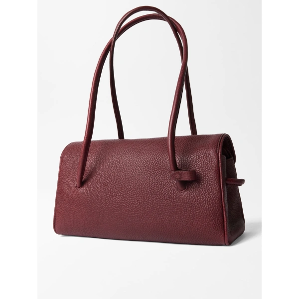 Jacquemus The Long Turismo Bag in Burgundy | Shoulder & Crossbody Bags | Coveti