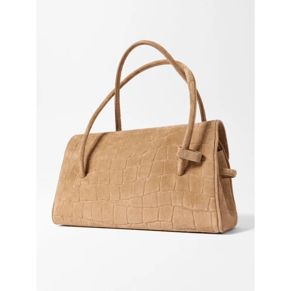 calf leather shoulder bag