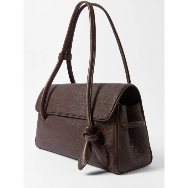dark brown Jacquemus shoulder bag