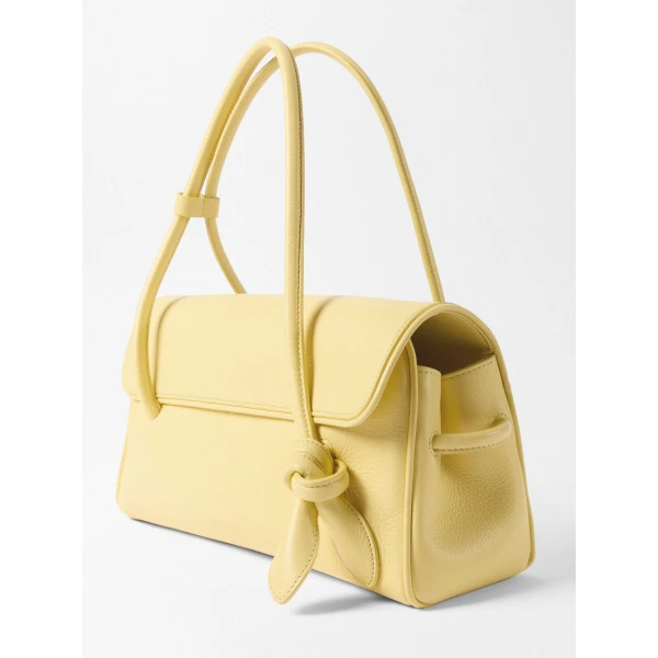 yellow shoulder bag