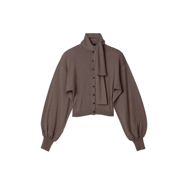 The Losange Cardigan in Brown