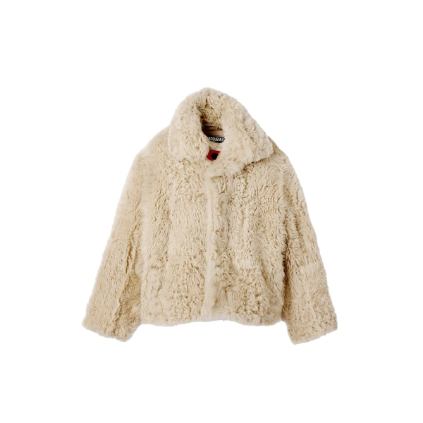 The Mouton Peacoat in Off-White