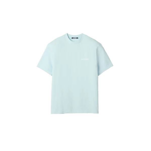 The Mykonos Address Short-Sleeve T-Shirt in White Mykonos Blue