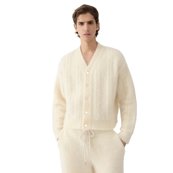 The Nuvola Cardigan in Off-White