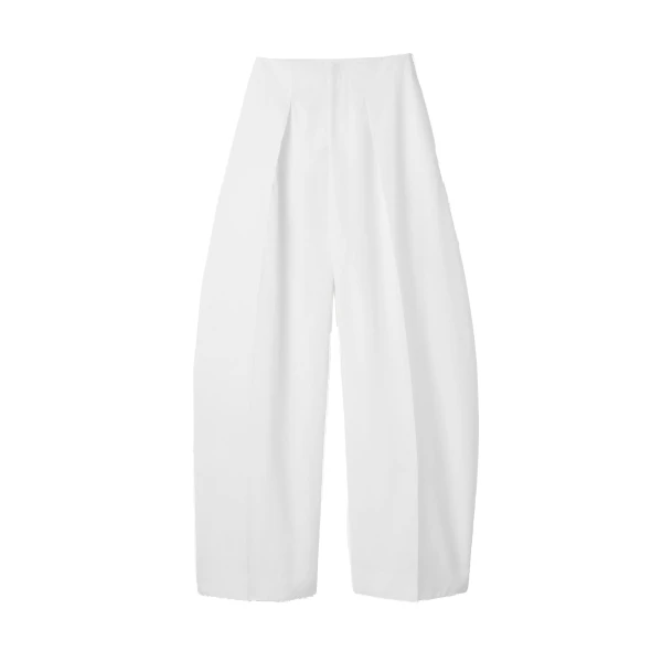 The Ovalo Fluid Pants in White