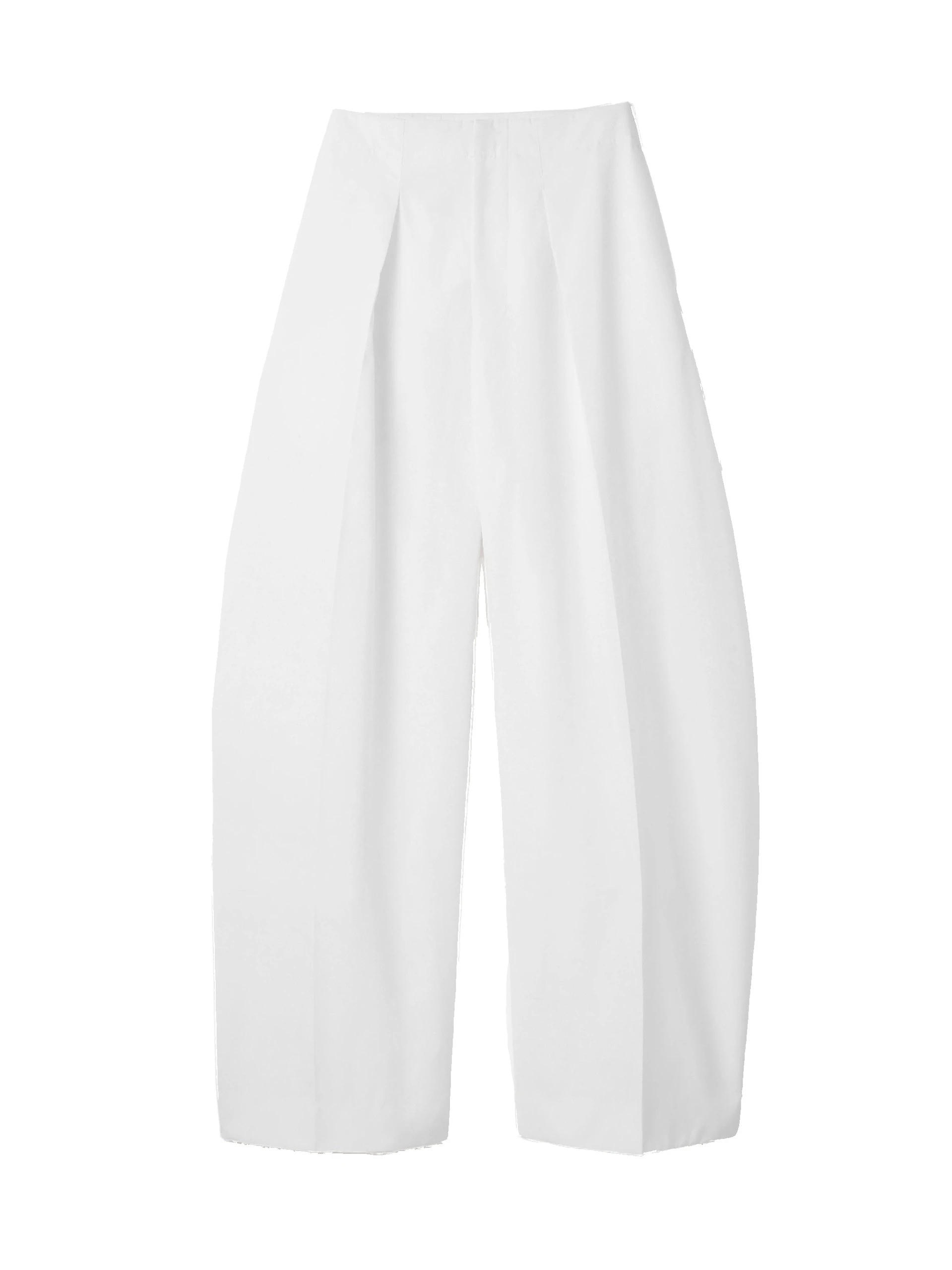 Jacquemus-The-Ovalo-Fluid-Pants-in-White-coveti-white Jacquemus Ovalo Fluid Pants trousers