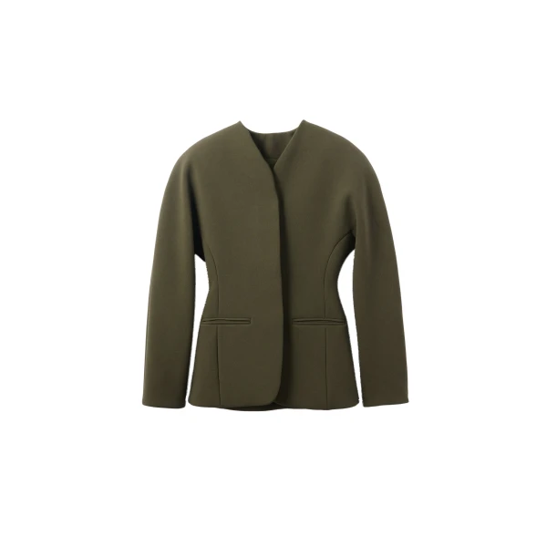 The Ovalo Jacket in Dark Khaki