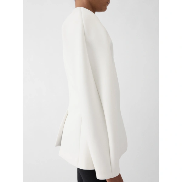 Jacquemus The Ovalo Jacket in White | Jackets | Coveti