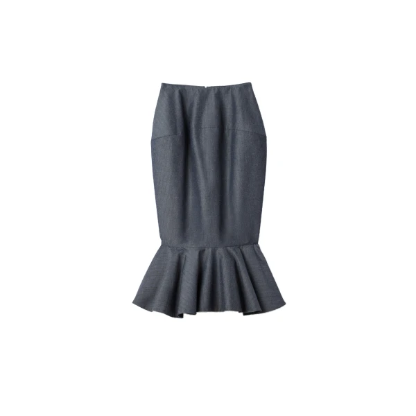 The Palmier Skirt in Dark Grey