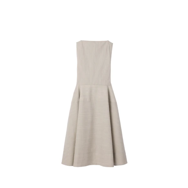 The Paradiso Dress in Light Beige