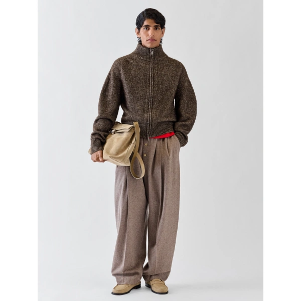 Jacquemus The Pilu Cardigan in Brown | Cardigan | Coveti